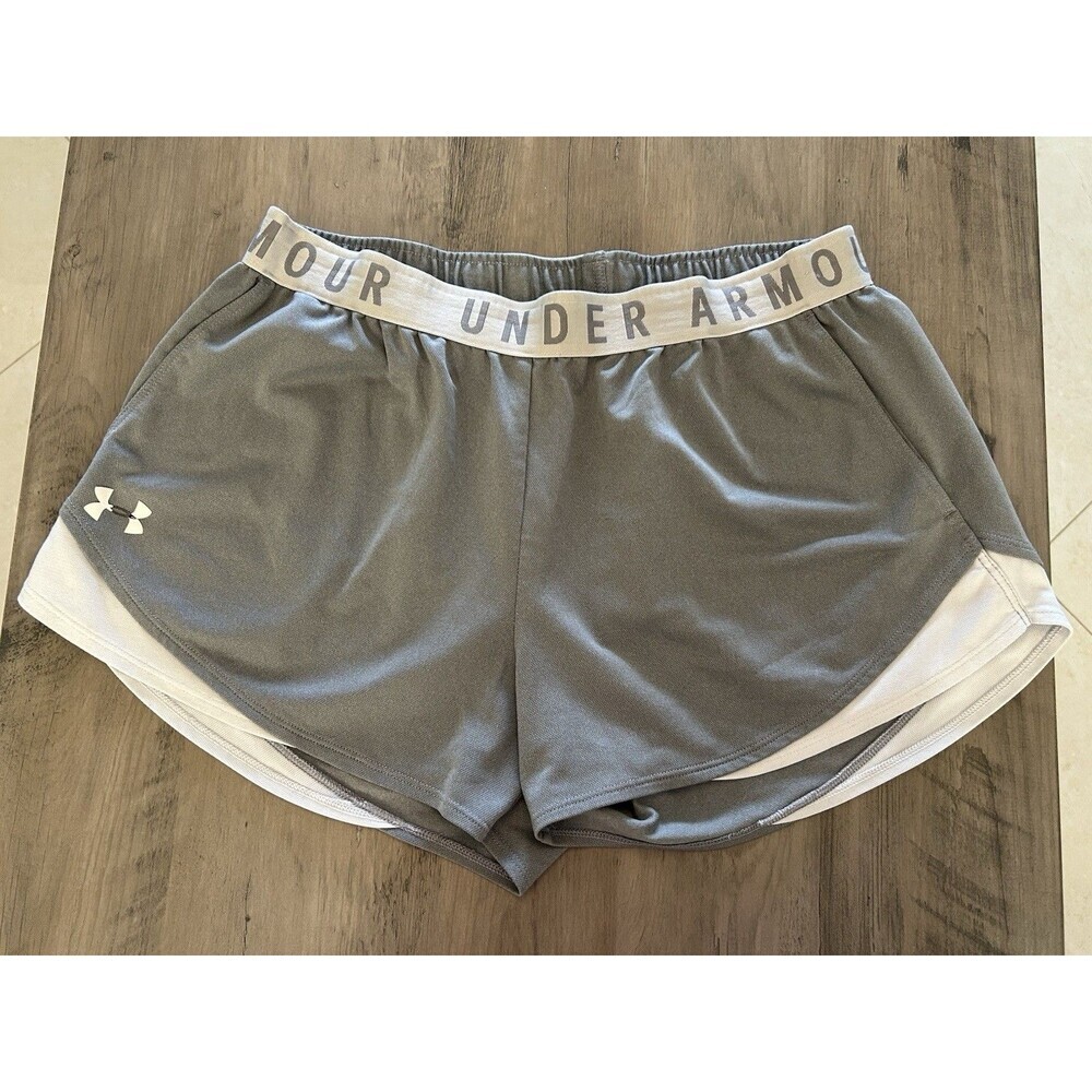 Under Armour Women's UA Play Up Shorts 3.0 Size L True Gray Heather